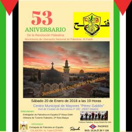 53 Aniversario de la Revolución Palestina