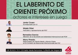 Cartel del acto