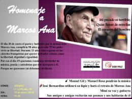 Homenaje a Marcos Ana