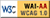 Icono de accesibilidad WAI-AA